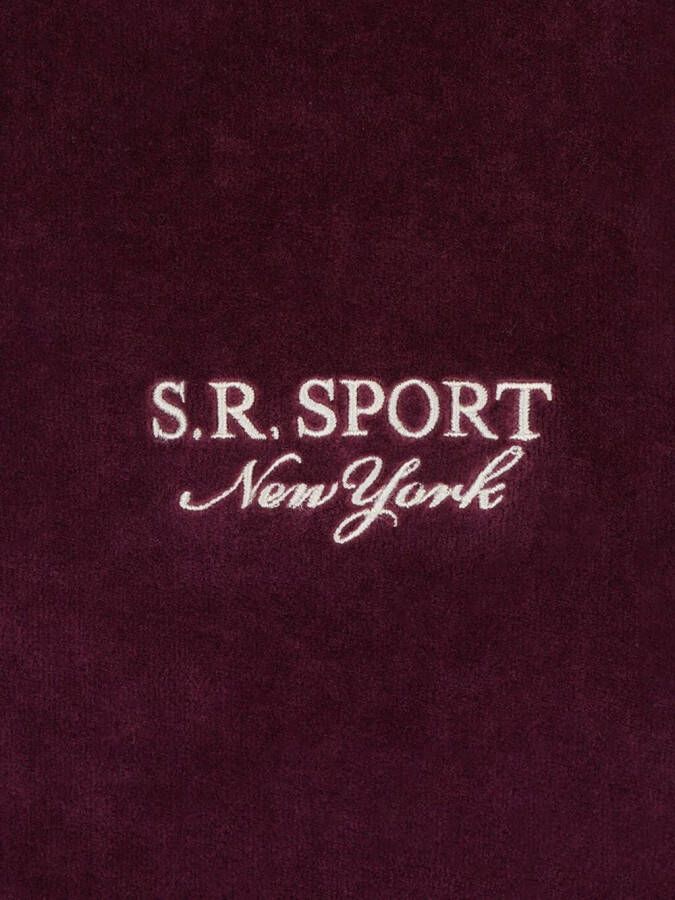 Sporty & Rich Polotop met geborduurd logo Rood