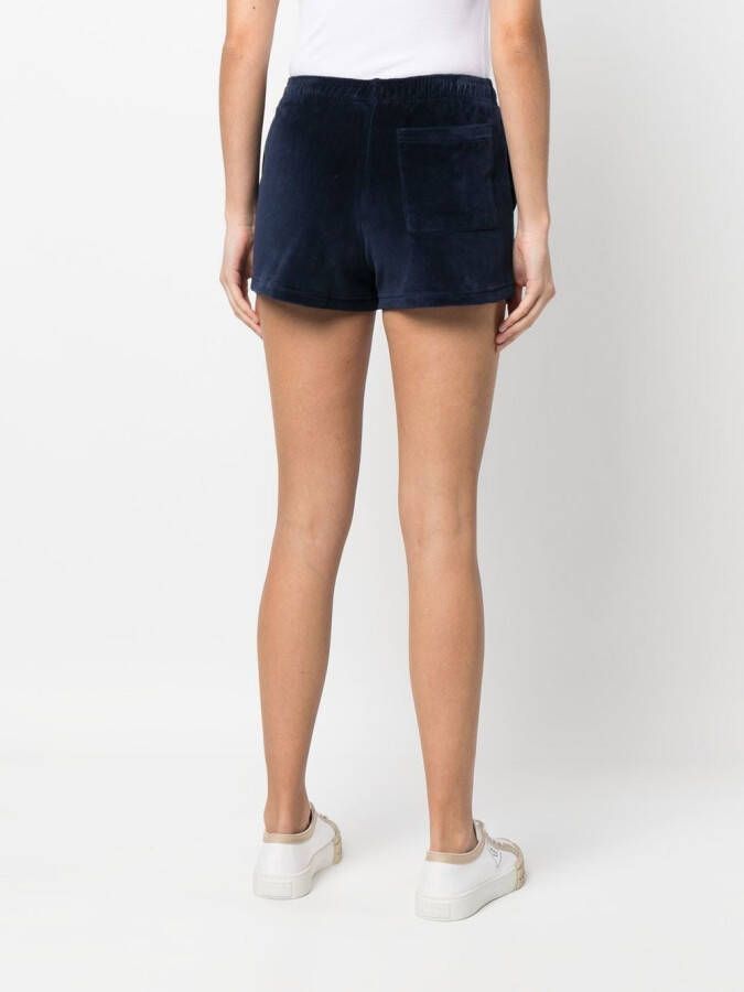 Sporty & Rich Fluwelen shorts Blauw