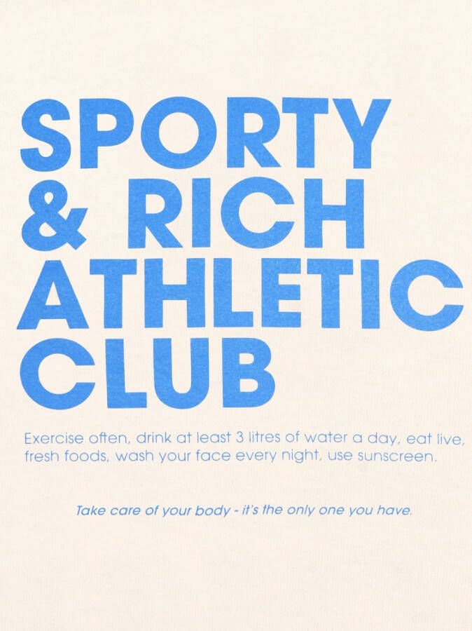 Sporty & Rich Cropped hoodie Beige