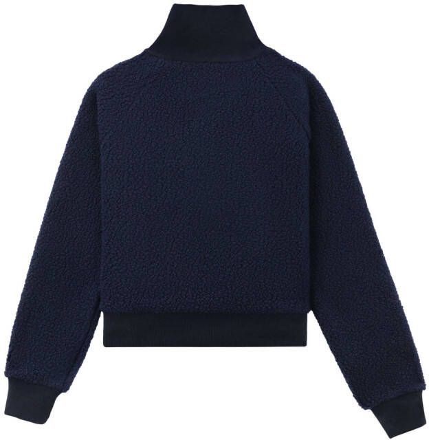 Sporty & Rich Sweater met halve rits Blauw