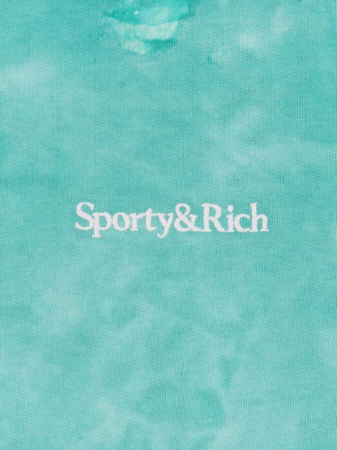 Sporty & Rich Hoodie met geborduurd logo Groen
