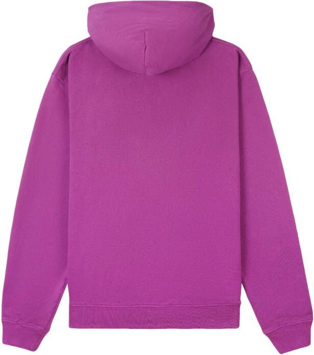 Sporty & Rich Hoodie met geborduurd logo Paars