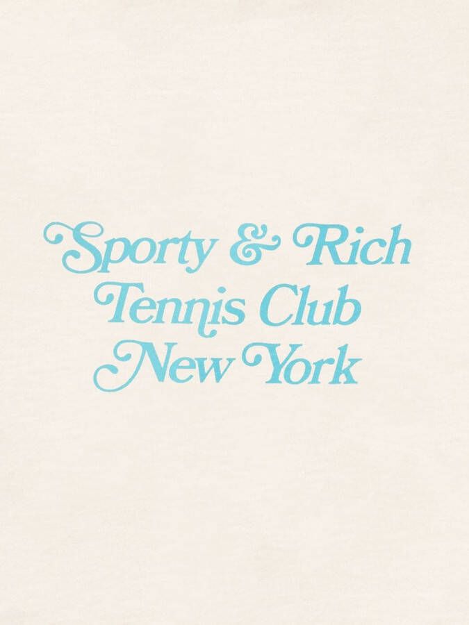 Sporty & Rich Hoodie met logoprint Beige