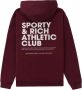 Sporty & Rich Hoodie met tekst Rood - Thumbnail 2