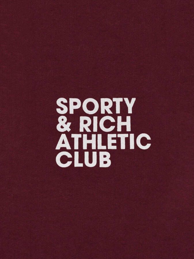 Sporty & Rich Hoodie met tekst Rood