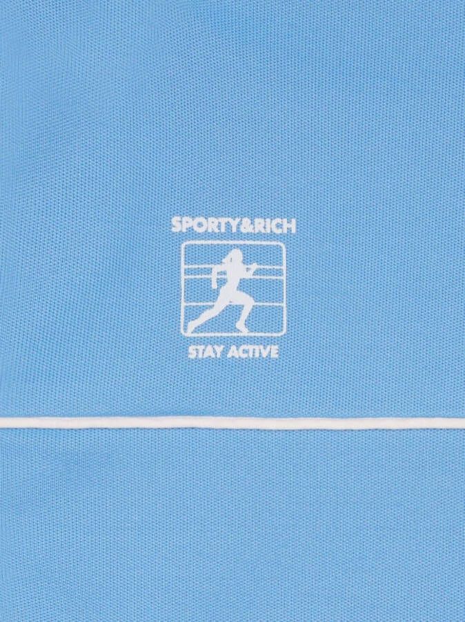Sporty & Rich Jack met logoprint Blauw
