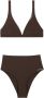 Sporty & Rich Bikinislip met logoprint Bruin - Thumbnail 3