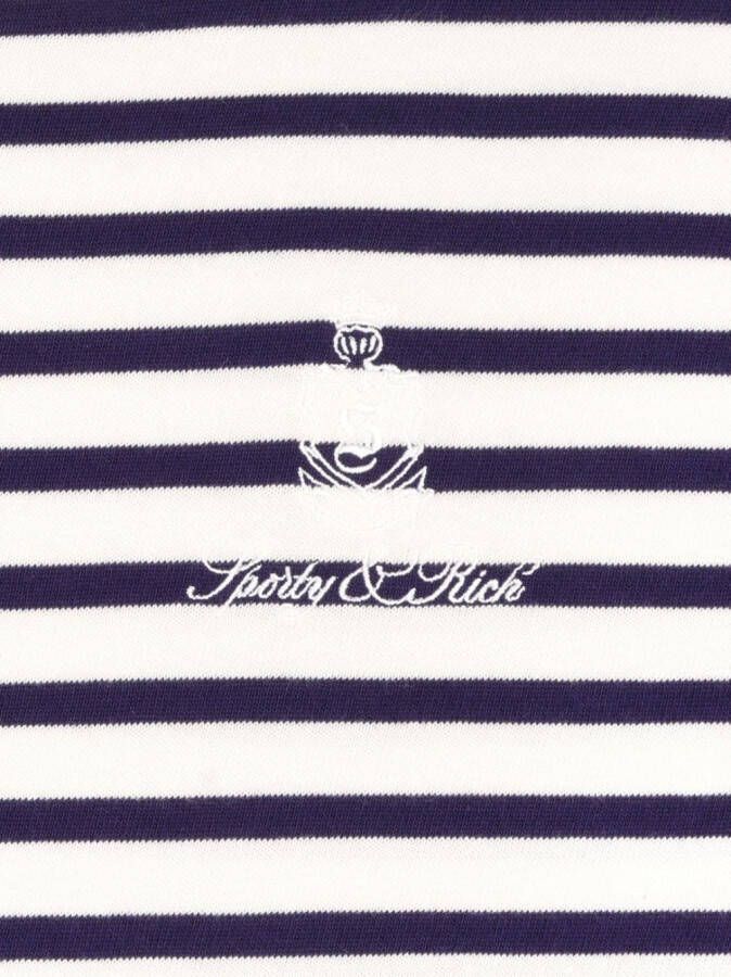 Sporty & Rich Katoenen T-shirt Blauw