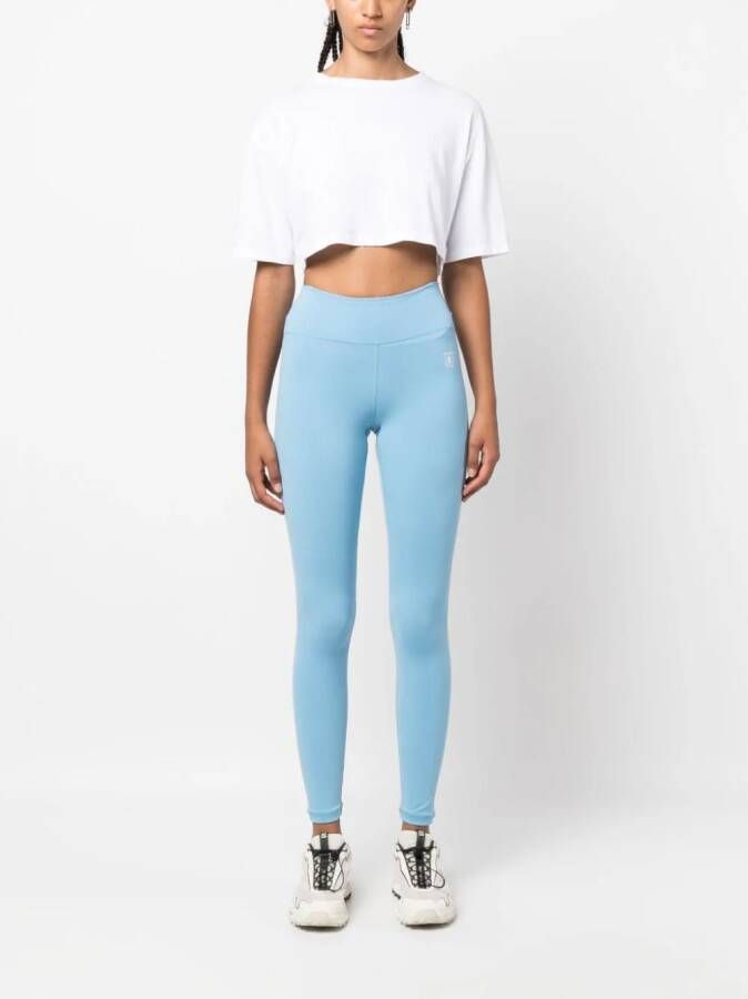 Sporty & Rich Legging met logoprint Blauw