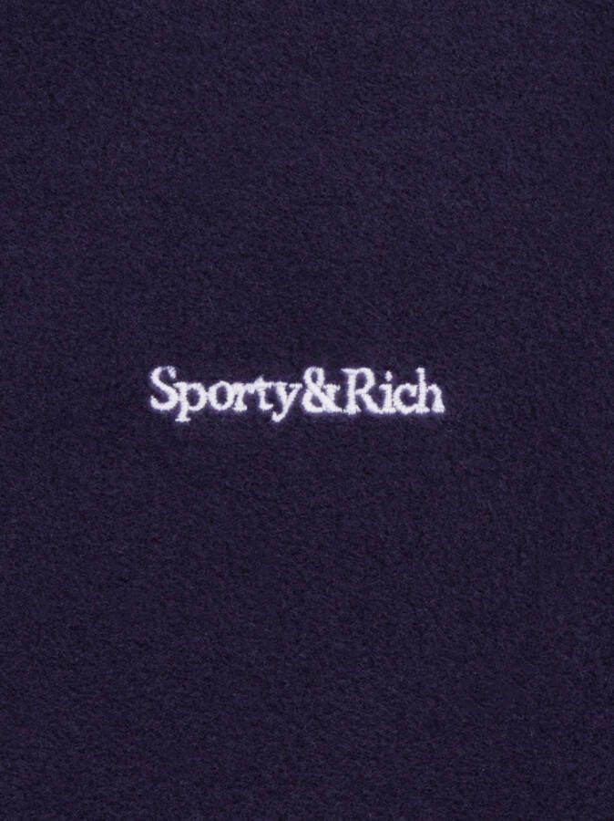 Sporty & Rich Sweater met geborduurd logo Blauw