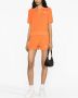 Sporty & Rich logo-embroidered cotton shorts Oranje - Thumbnail 2