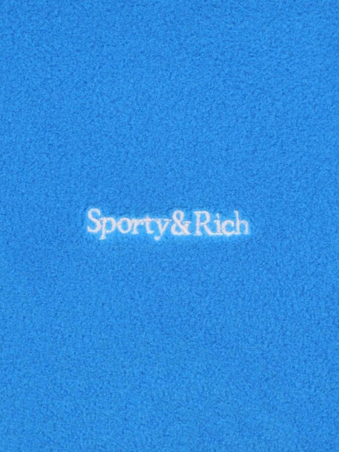 Sporty & Rich Sweater met geborduurd logo Blauw