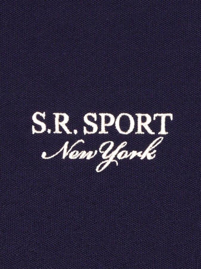 Sporty & Rich Trainingsbroek met geborduurd logo Blauw