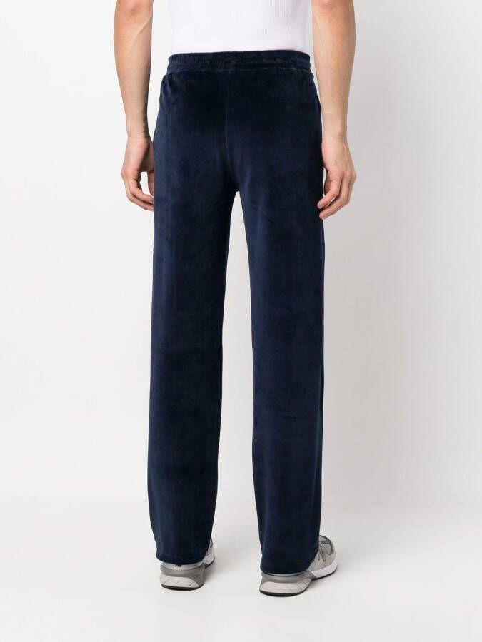 Sporty & Rich Trainingsbroek met geborduurd logo Blauw