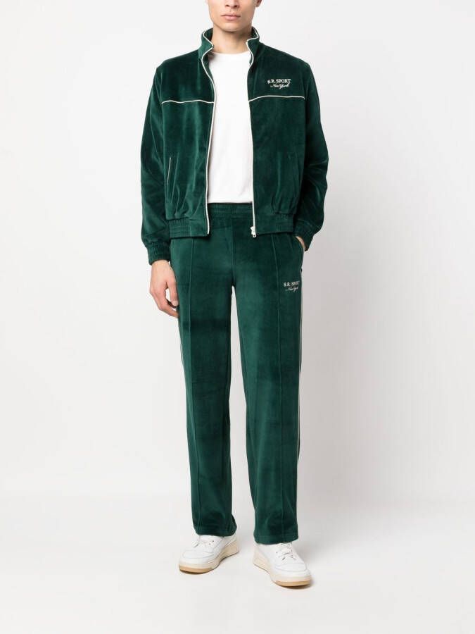 Sporty & Rich Trainingsbroek met geborduurd logo Groen