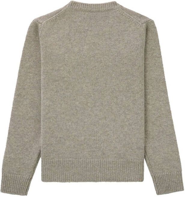 Sporty & Rich Trui met geborduurd logo Beige