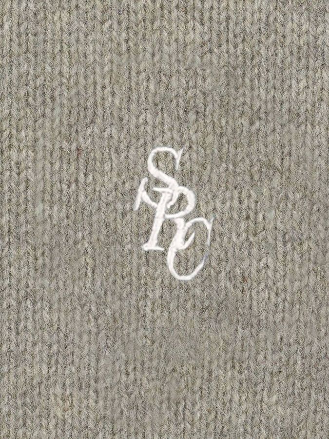 Sporty & Rich Trui met geborduurd logo Beige