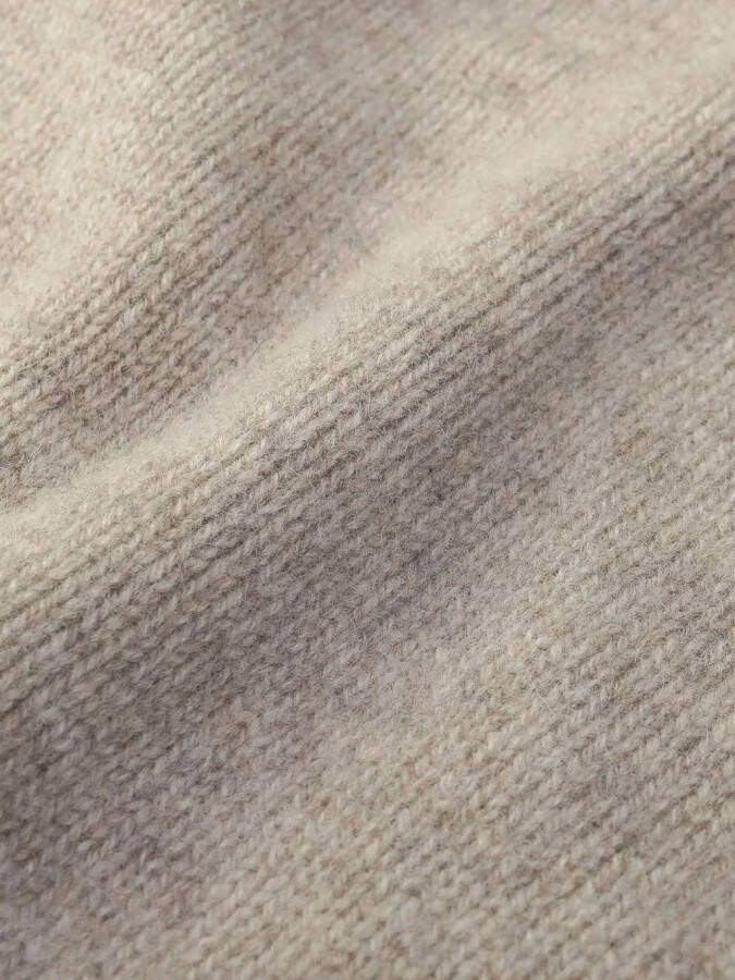 Sporty & Rich Trui met geborduurd logo Beige