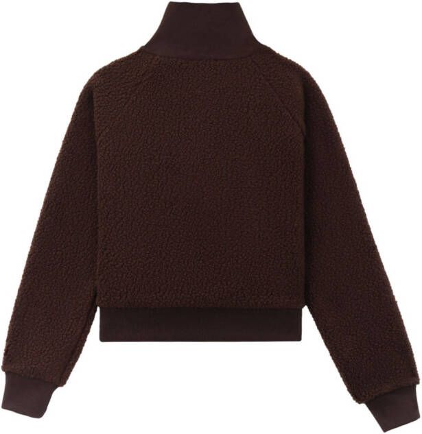 Sporty & Rich Trui met geborduurd logo Bruin