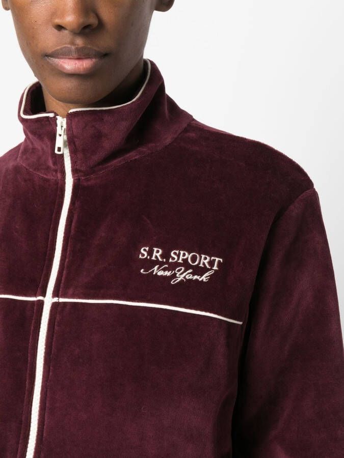 Sporty & Rich Jack met geborduurd logo Rood