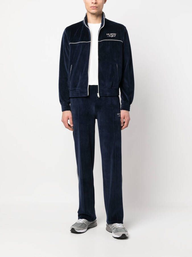 Sporty & Rich Sweater met geborduurd logo Blauw