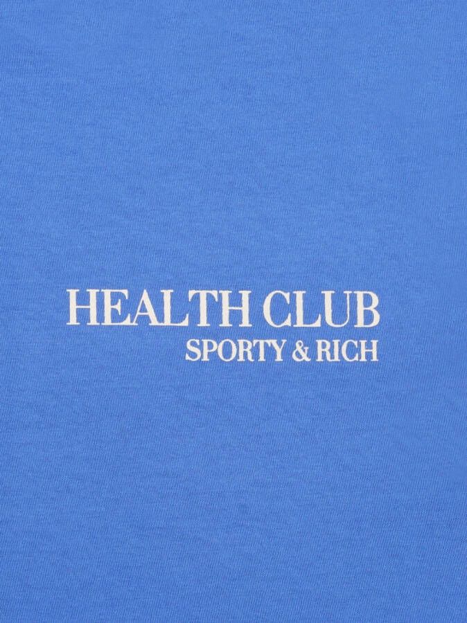 Sporty & Rich Hoodie met logoprint Blauw