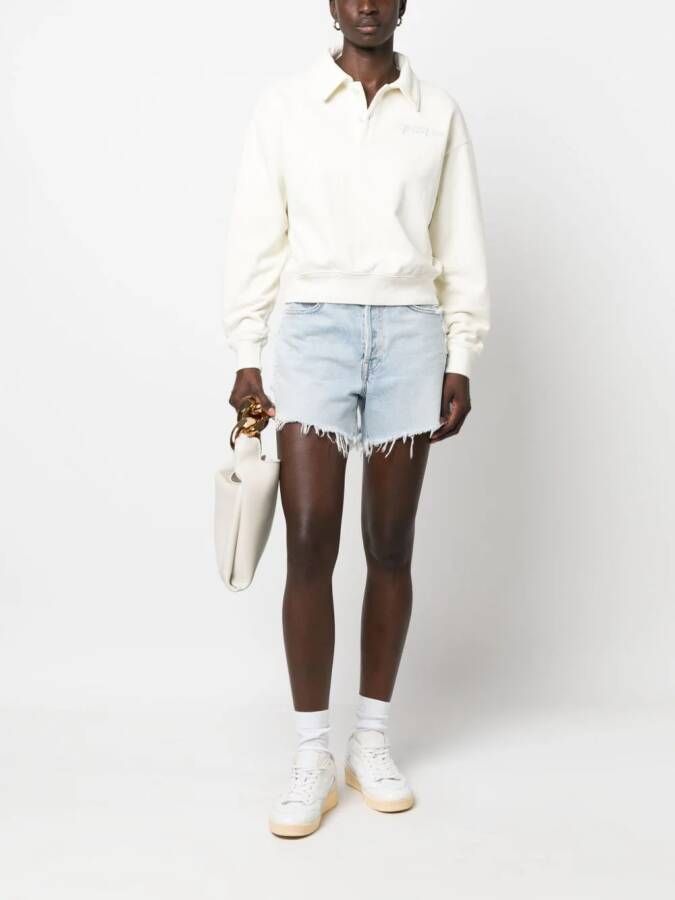 Sporty & Rich Sweater met logoprint Beige