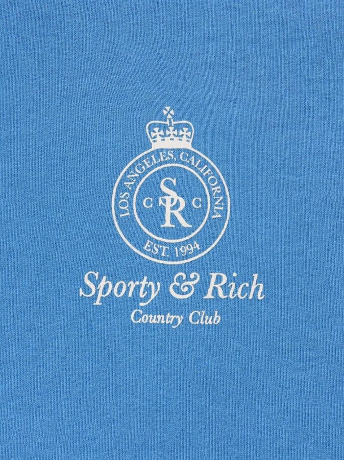 Sporty & Rich Sweater met logoprint Blauw