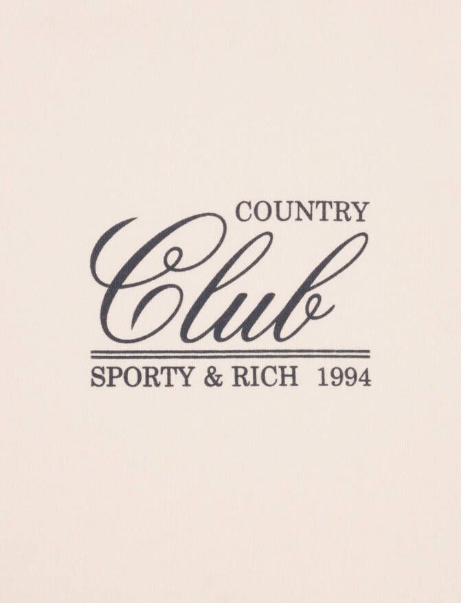 Sporty & Rich T-shirt met logoprint Beige
