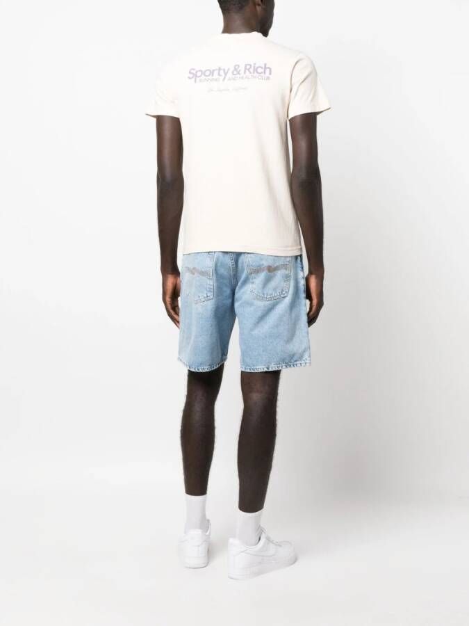 Sporty & Rich T-shirt met logoprint Beige