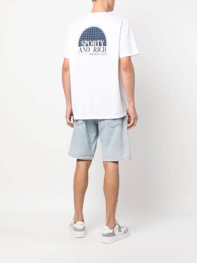 Sporty & Rich T-shirt met logoprint Wit