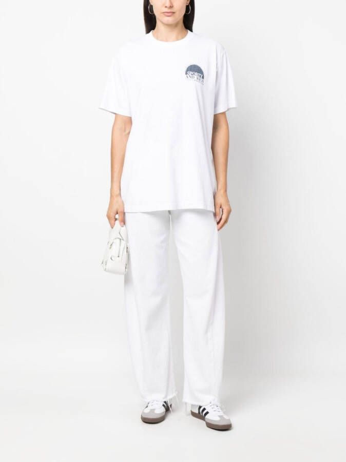 Sporty & Rich T-shirt met logoprint Wit