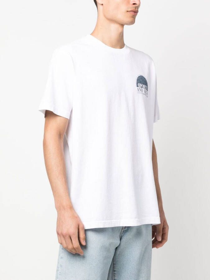 Sporty & Rich T-shirt met logoprint Wit