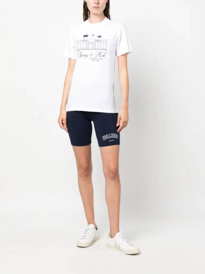 Sporty & Rich T-shirt met logoprint Wit