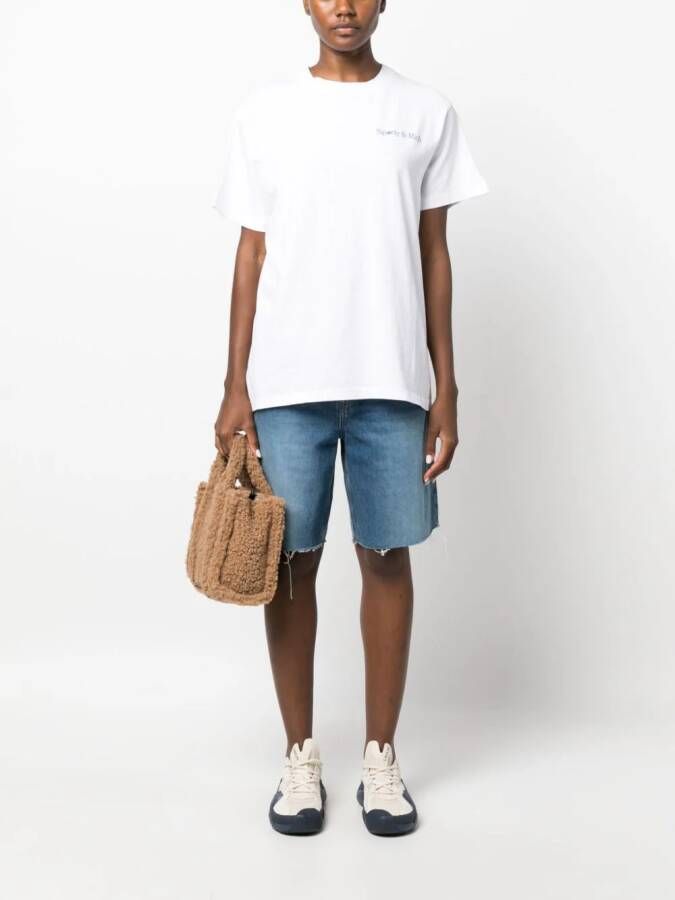 Sporty & Rich T-shirt met logoprint Wit