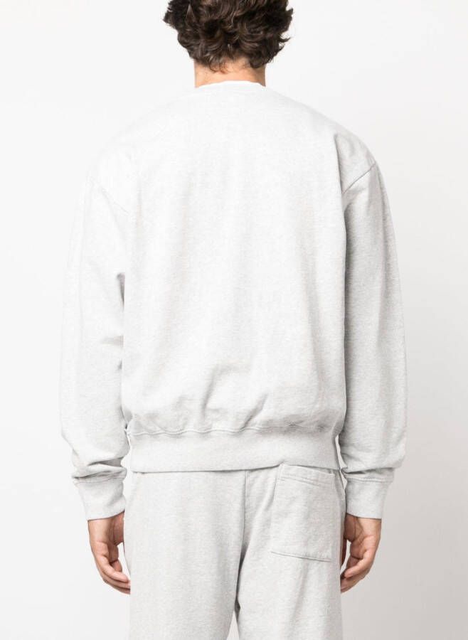 Sporty & Rich Sweater met logoprint Grijs