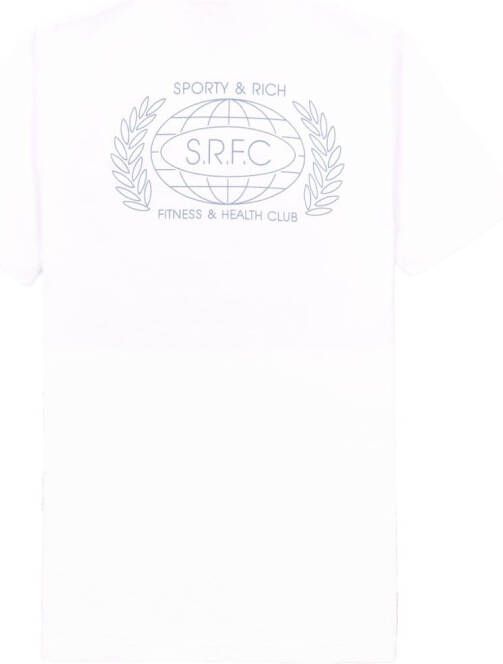 Sporty & Rich T-shirt met logoprint Wit