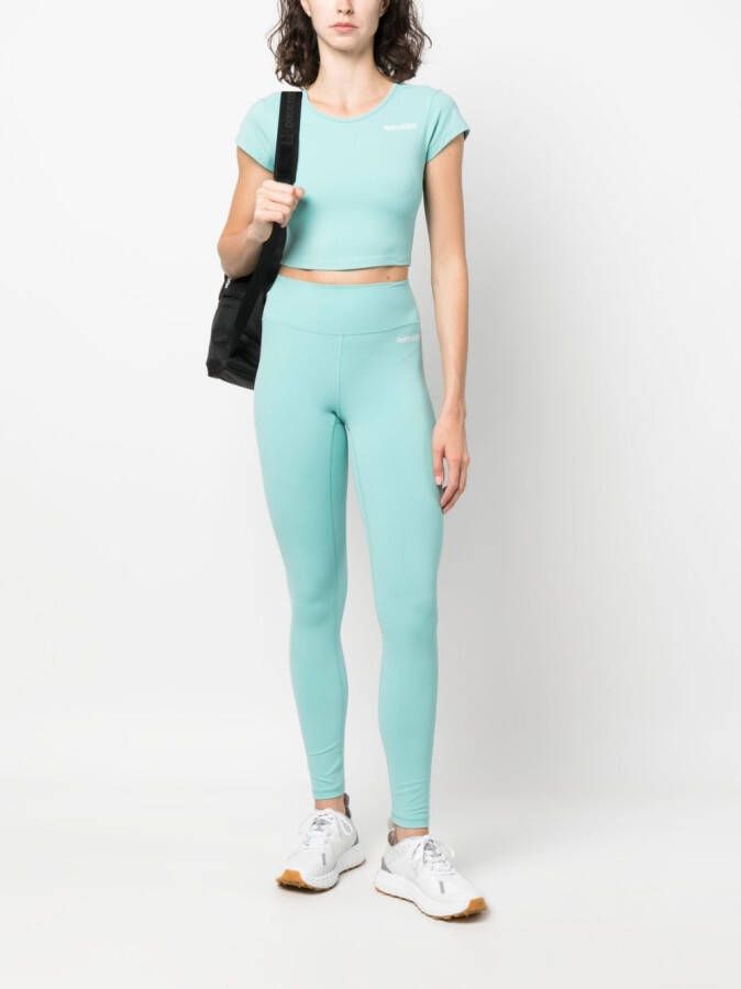 Sporty & Rich Top met logoprint Blauw