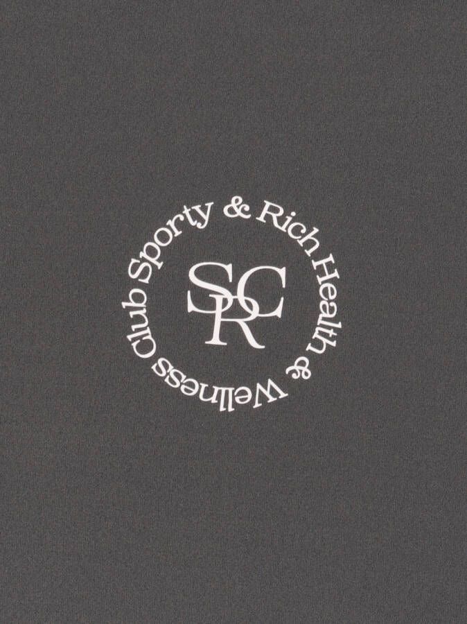 Sporty & Rich Top met logoprint Grijs