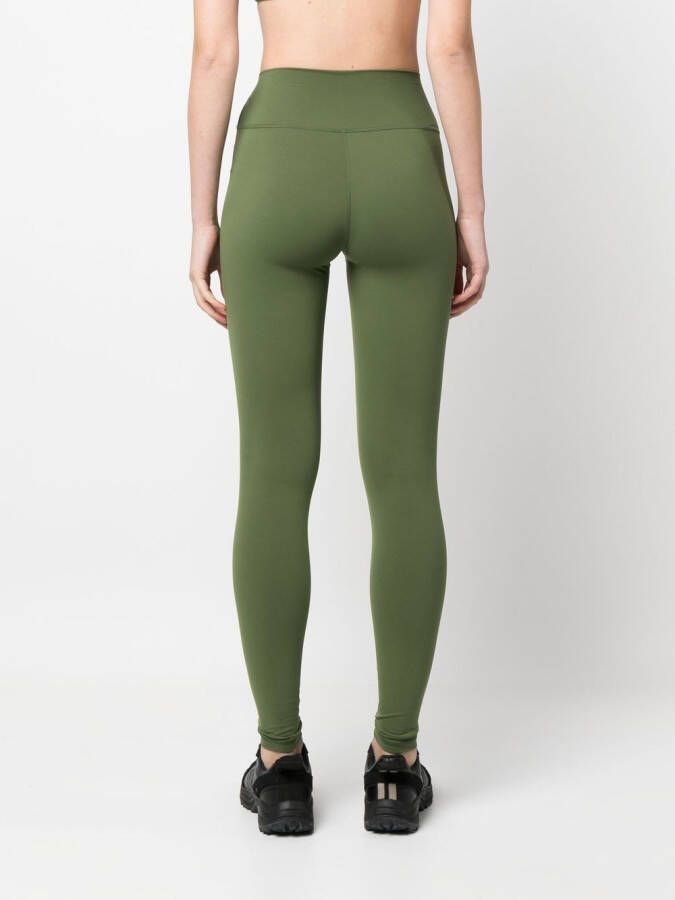 Sporty & Rich Legging met logoprint Groen