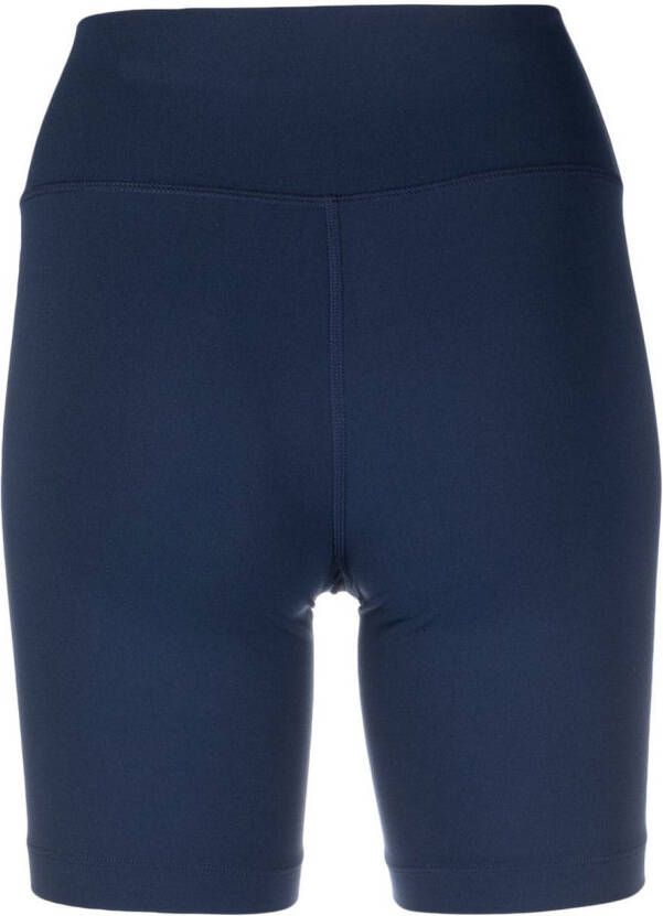 Sporty & Rich Shorts met logoprint Blauw
