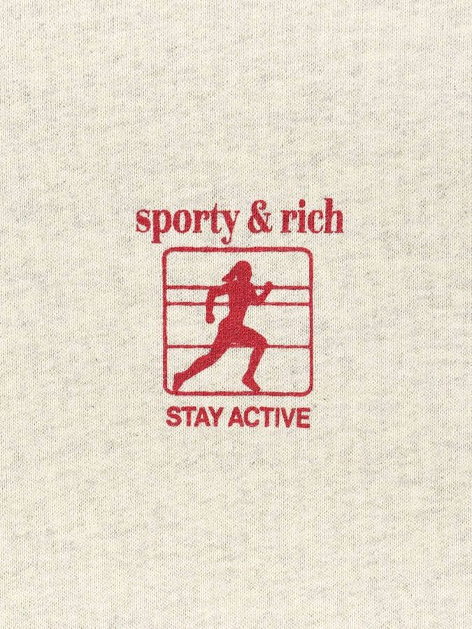 Sporty & Rich Trainingsbroek met logoprint Wit
