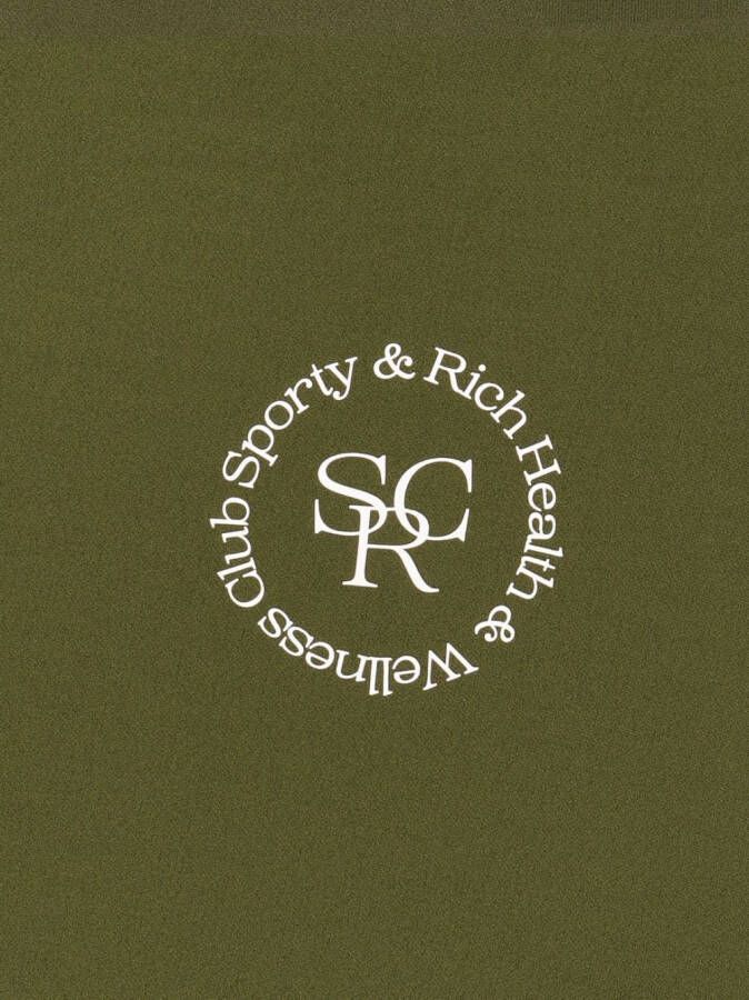 Sporty & Rich Legging met logoprint Groen