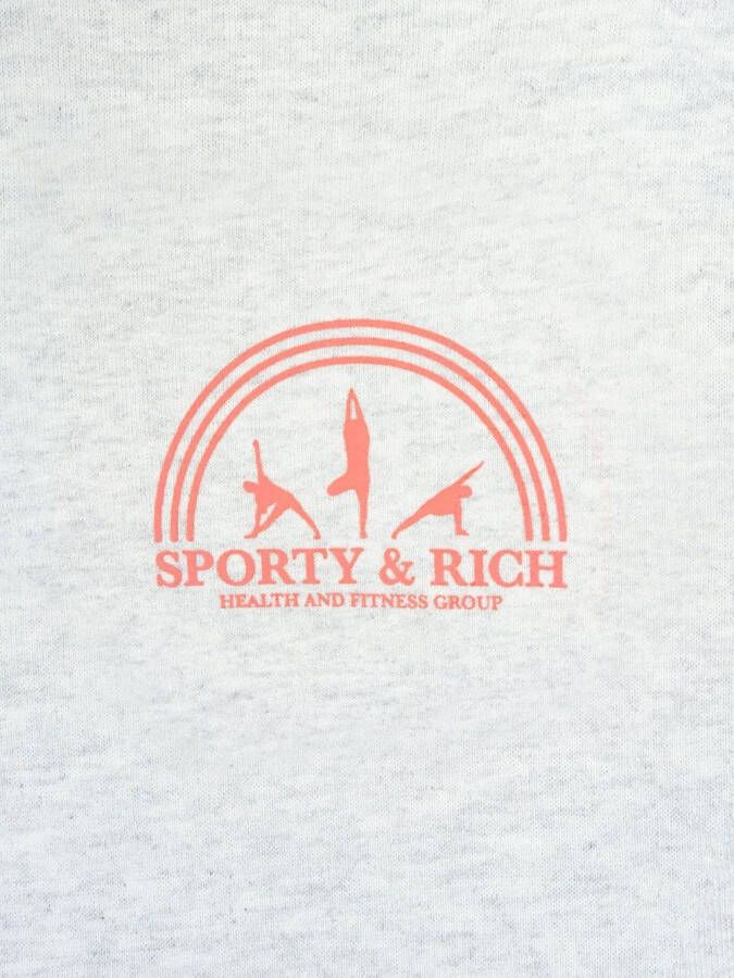 Sporty & Rich Trui met logoprint Grijs