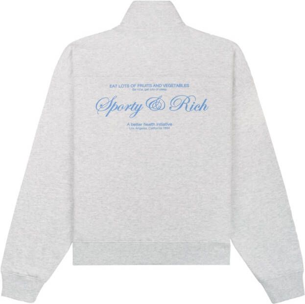 Sporty & Rich Sweater met logoprint Grijs