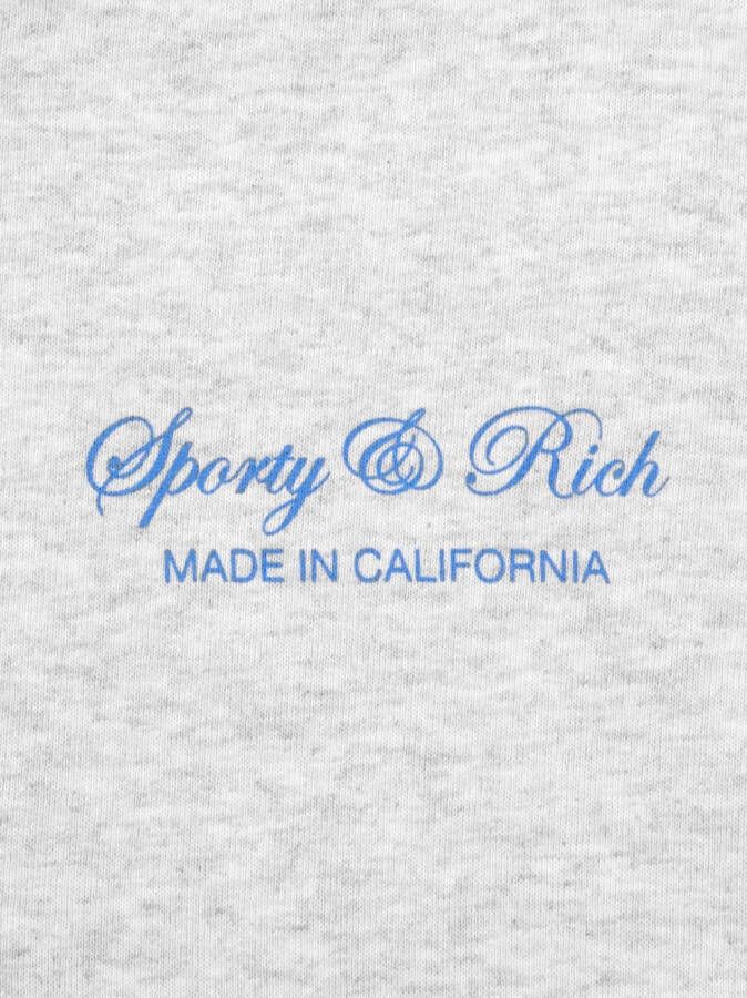 Sporty & Rich Sweater met logoprint Grijs