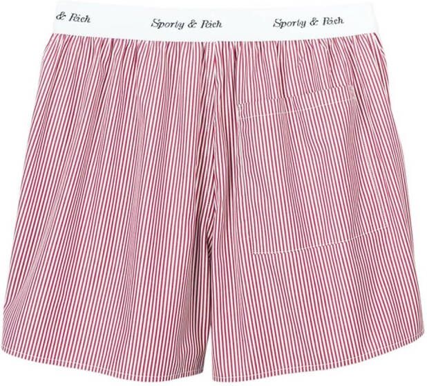 Sporty & Rich Boxershorts met logoband Rood