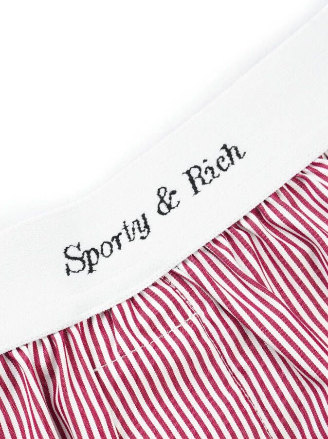 Sporty & Rich Boxershorts met logoband Rood