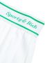 Sporty & Rich Plooirok met logoband Wit - Thumbnail 3