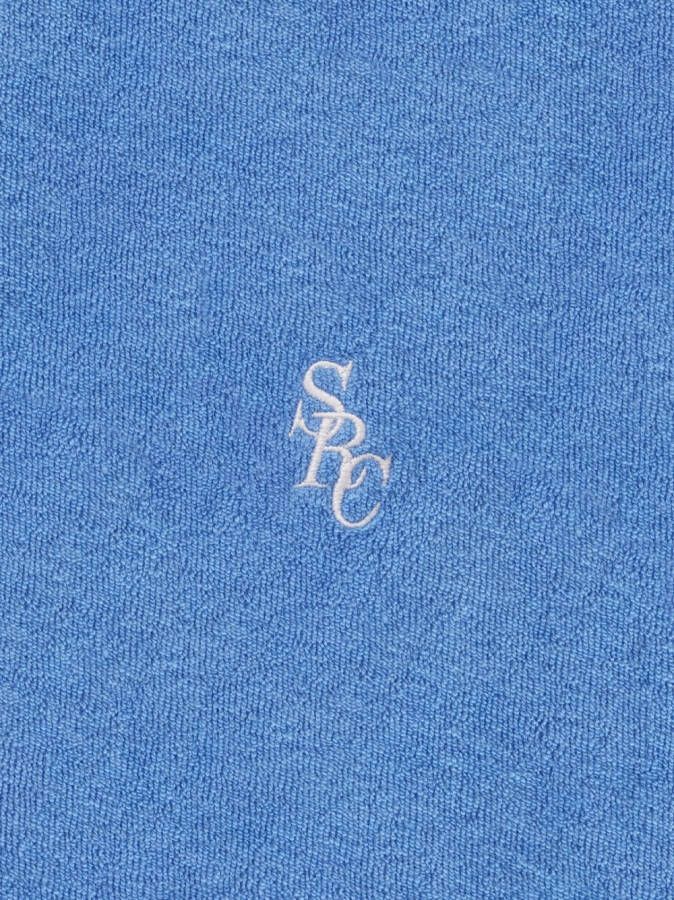 Sporty & Rich Poloshirt met geborduurd logo Blauw